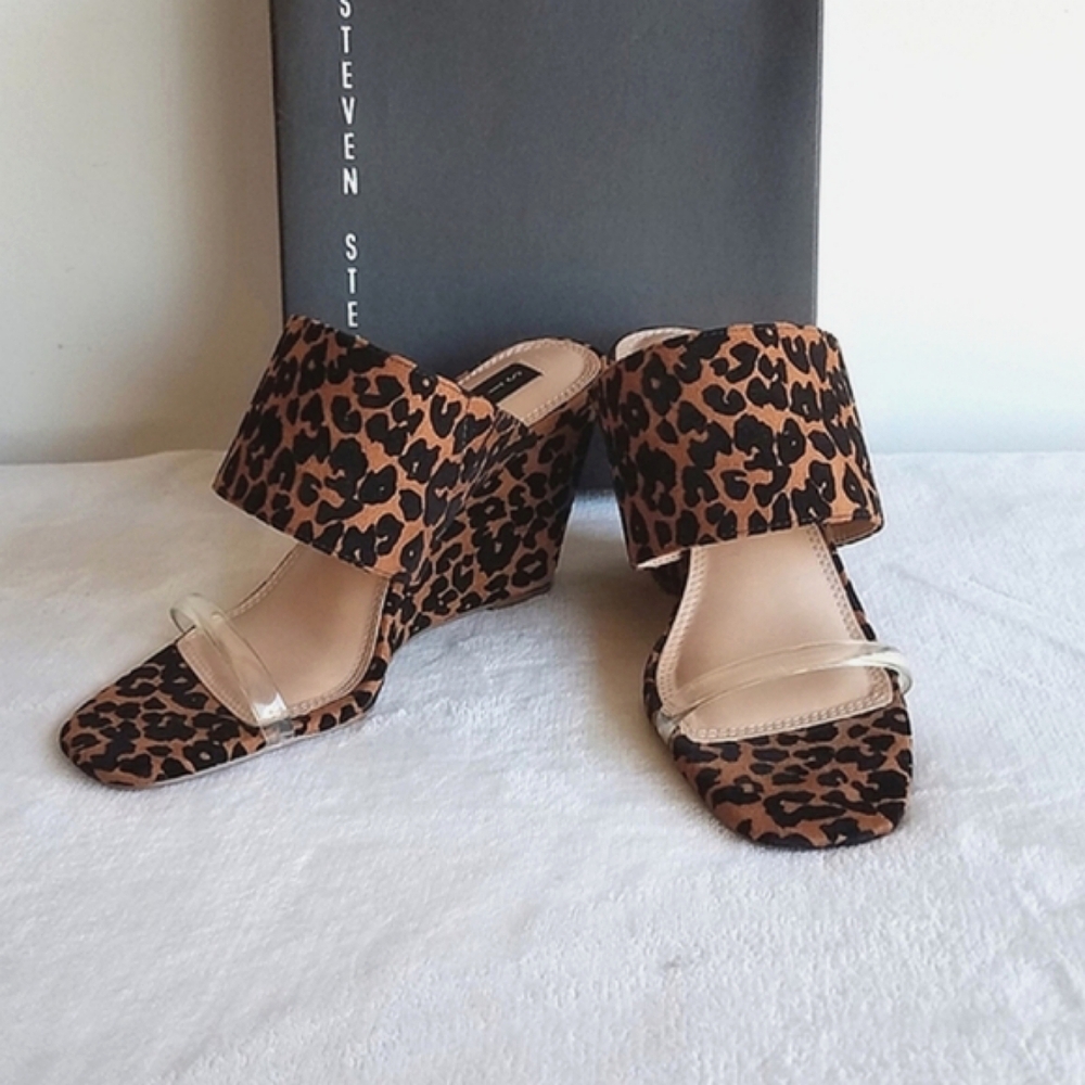 Steven New York Roxy Leopard Wedge ⭐️⭐️ - Picture 6 of 8